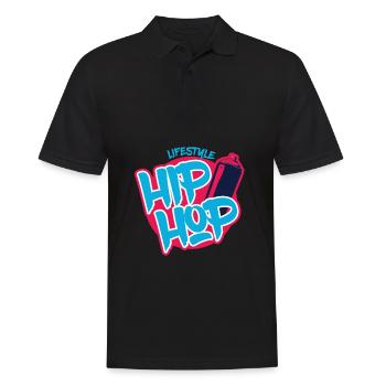 Hip-hop lifestyle rap rapper old school hip hop - Männer Poloshirt - Schwarz - Vorne - Kai (181cm)