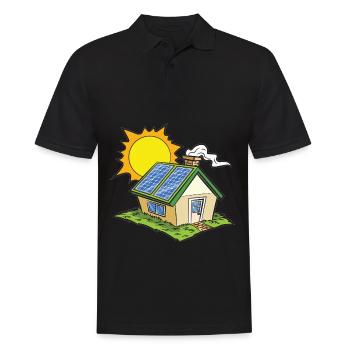 Grünes Haus - Männer Poloshirt - Schwarz - Vorne - Kai (181cm)