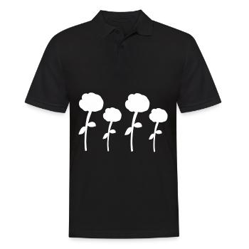 Plant Four Flowers Rose Icon - Men's Polo Shirt - black - Front - Kai (181cm)