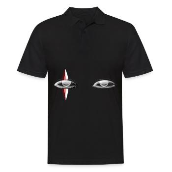 eye eye red symbol - Men's Polo Shirt - black - Front - Kai (181cm)