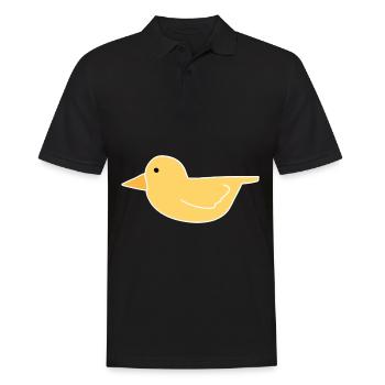 Duck Bird Chick Animal Icon - Men's Polo Shirt - black - Front - Kai (181cm)