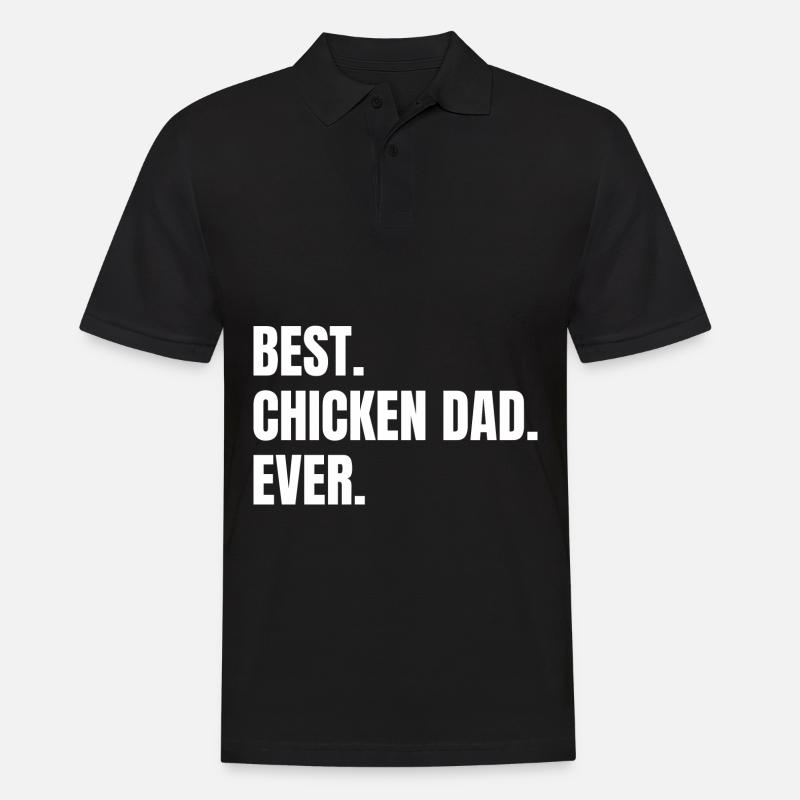 Best Chicken Dad - Männer Poloshirt - Schwarz
