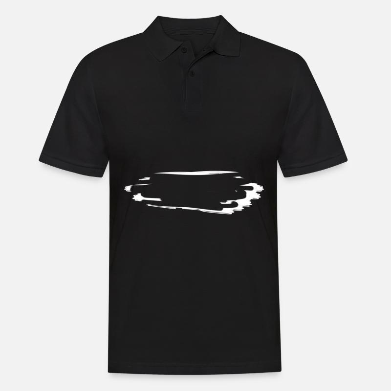 strich symbol risse - Männer Poloshirt - Schwarz