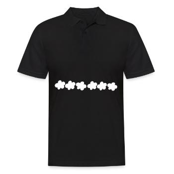 fleurs fleur plante symbole forme - Polo Homme - noir - Devant - Kai (181cm)