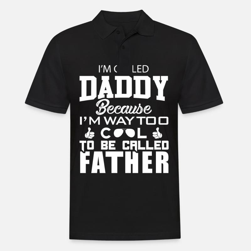 super cool daddy - Männer Poloshirt - Schwarz