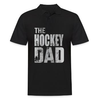 Cadeau de rondelle de gardien de but de papa de hockey sur gazon de papa de hockey - Polo Homme - noir - Devant - Kai (181cm)