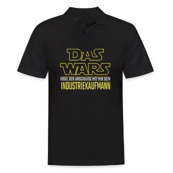 Das Wars Abschluss Industriekaufmann Geschenkidee - Männer Poloshirt - Schwarz - Vorne - Kai (181cm)