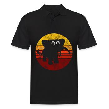 Eléphant éléphant pour enfants - Polo Homme - noir - Devant - Kai (181cm)