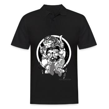 Cyborg 23 - Men's Polo Shirt - black - Front - Kai (181cm)