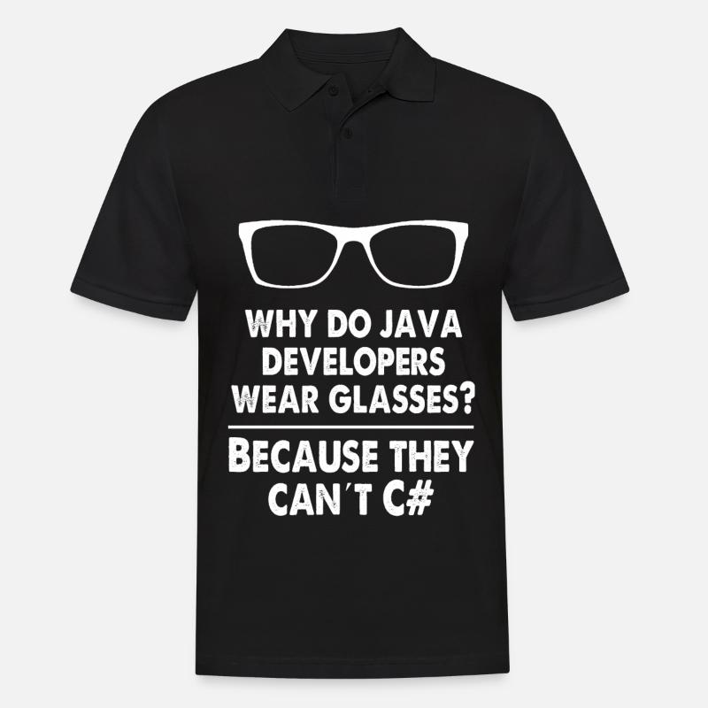 Developer Java - Men's Polo Shirt - black