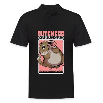 Chinchilla en abondance de souris mignonne - Polo Homme - noir - Devant - Kai (181cm)
