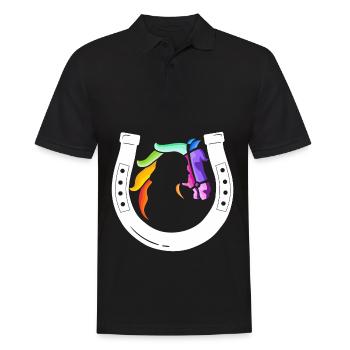 Fer à cheval à récepteur arc-en-ciel - Polo Homme - noir - Devant - Kai (181cm)