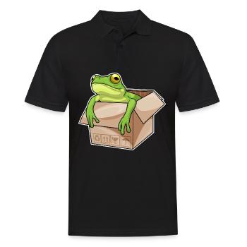 Carton grenouille - Polo Homme - noir - Devant - Kai (181cm)