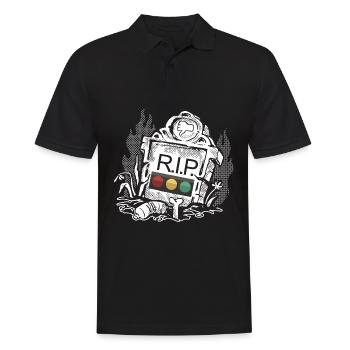 Feu tricolore reposer en toute tranquillité RIP - Polo Homme - noir - Devant - Kai (181cm)