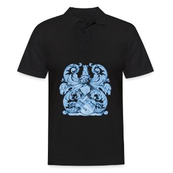 Mittelalter Dekor Wappen Heraldik, Ritterrüstung - Männer Poloshirt - Schwarz - Vorne - Kai (181cm)