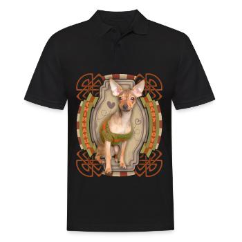Chihuahua, dicton drôle, amour amour - Polo Homme - noir - Devant - Kai (181cm)