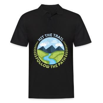 Randonnée, randonnée en montagne, trekking, conception de trekking - Polo Homme - noir - Devant - Kai (181cm)