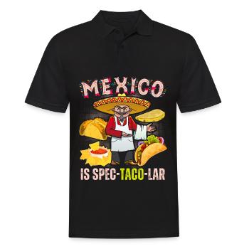 Taco funny saying Mexico - Men's Polo Shirt - black - Front - Kai (181cm)