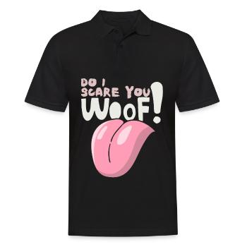 Trame! Drôle de dicton pour les propriétaires de chiens Halloween - Polo Homme - noir - Devant - Kai (181cm)