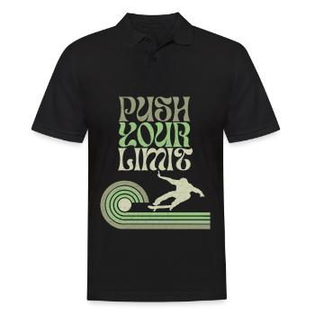 Skater Skating Skateboard Spruch - Männer Poloshirt - Schwarz - Vorne - Kai (181cm)