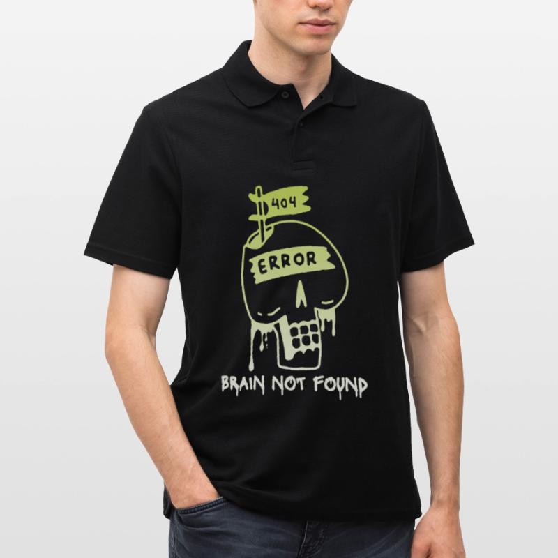 404-html error, Computer Nerd, No-Brain Spruch Männer Poloshirt