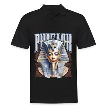 Tut-Ench-Amun, Egyptian Pharaoh, Egypt - Men's Polo Shirt - black - Front - Kai (181cm)