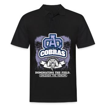 Football Américain, Cobras Club Logo, Dire - Polo Homme - noir - Devant - Kai (181cm)