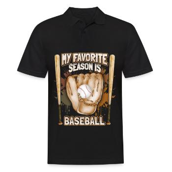 Baseball, Drôle De Sport Dire Gant De Baseball - Polo Homme - noir - Devant - Kai (181cm)