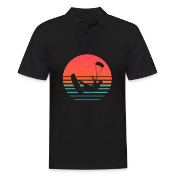 Kite Kiteboarding Kitesurfer Kiteboarding Gift - Polo Homme - noir - Devant - Kai (181cm)