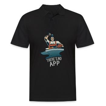 Hufschmied Huf Schmied Schmiede Schmiedekunst - Männer Poloshirt - Schwarz - Vorne - Kai (181cm)