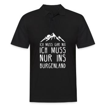 Burgenland Österreich Millstätter See Geschenk - Männer Poloshirt - Schwarz - Vorne - Kai (181cm)