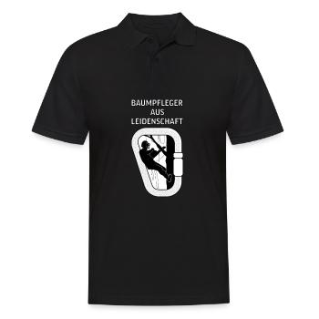 Baumkletterer Baumpfleger Arborist Baumpflege - Männer Poloshirt - Schwarz - Vorne - Kai (181cm)