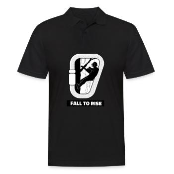 Baumkletterer Baumpfleger Arborist Baumpflege - Männer Poloshirt - Schwarz - Vorne - Kai (181cm)