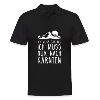 Kärnten Österreich Millstätter See Geschenk - Männer Poloshirt - Schwarz - Vorne - Kai (181cm)