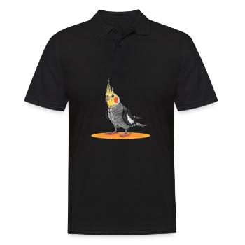 Nymphensittich Hausvogel Haustier für Vogel Halter - Männer Poloshirt - Schwarz - Vorne - Kai (181cm)
