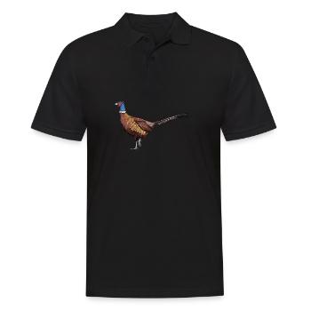 Fasan I Vintage Pheasant motif de chasse à la chasse pour les chasseurs - Polo Homme - noir - Devant - Kai (181cm)