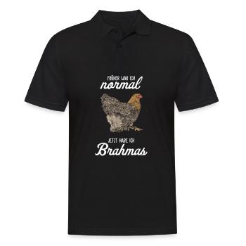 Brahma Poulet I Poule Oeuf Coq Motif pour les éleveurs de poulet - Polo Homme - noir - Devant - Kai (181cm)
