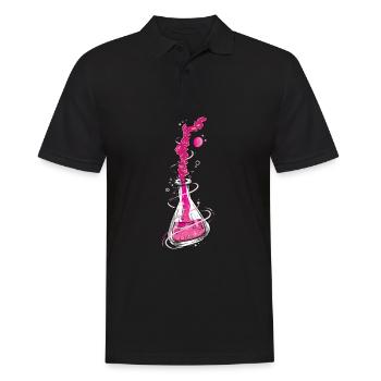 Chemistry I test tube laboratory microscope for - Men's Polo Shirt - black - Front - Kai (181cm)