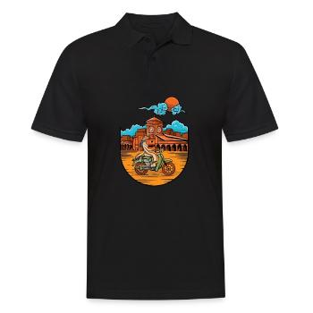 Vietnam I Saigon Scooter Pho Bo Motif de voyage pour - Polo Homme - noir - Devant - Kai (181cm)