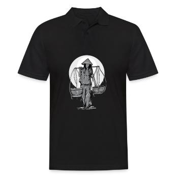 Vietnam I Saigon Roller Pho Bo Reise Motiv für - Männer Poloshirt - Schwarz - Vorne - Kai (181cm)