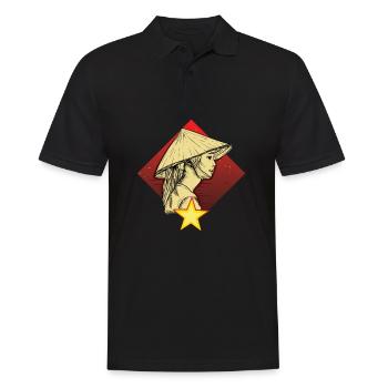 Vietnam I Hanoi Roller Pho Bo Reise Motiv für - Männer Poloshirt - Schwarz - Vorne - Kai (181cm)