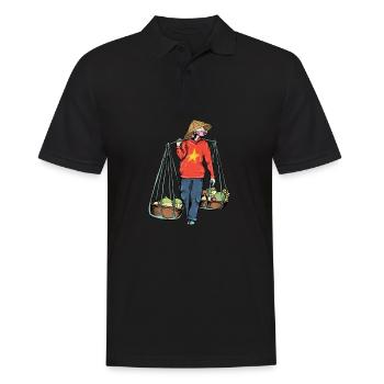 Vietnam I Hanoi Roller Pho Bo Reise Motiv für - Männer Poloshirt - Schwarz - Vorne - Kai (181cm)
