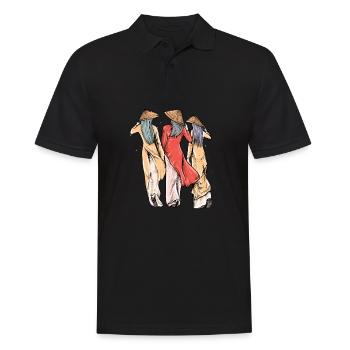 Vietnam I Hanoi Scooter Pho Bo Motif de voyage pour - Polo Homme - noir - Devant - Kai (181cm)