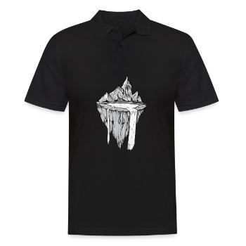 Geology I Science Earth's crust Motif for - Men's Polo Shirt - black - Front - Kai (181cm)