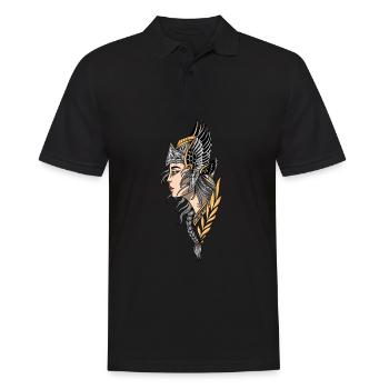 Valkyrie I Valkyrie Viking Valhalla motif for - Men's Polo Shirt - black - Front - Kai (181cm)