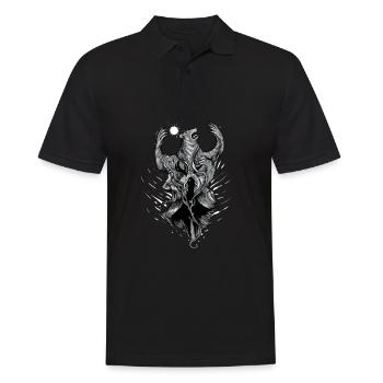 Druide I Kelten & Wikinger Norse Motiv für - Männer Poloshirt - Schwarz - Vorne - Kai (181cm)