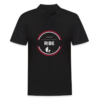 Ribe I Dänemark Urlaub Motiv für Dänen - Männer Poloshirt - Schwarz - Vorne - Kai (181cm)