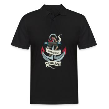 Island Fehmarn I Sunny Island Baltic Sea Ostholstein - Men's Polo Shirt - black - Front - Kai (181cm)
