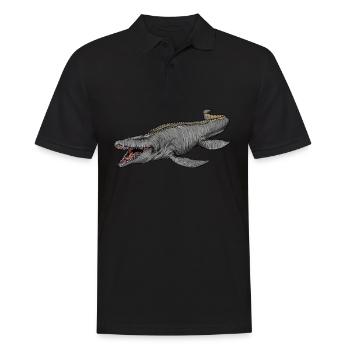 Mosasaurus I Marine Repiel Cretaceous Fossils - Men's Polo Shirt - black - Front - Kai (181cm)