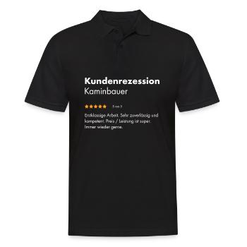 Kaminbauer I Luftheizungsbau Motiv für - Männer Poloshirt - Schwarz - Vorne - Kai (181cm)